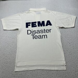 Vintage FEMA Disaster Team Men’s Medium Short Sleeve Polo Hanes Shirt USA